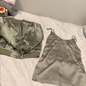 Carli Babel x Missguided Dress and Bomber jacket